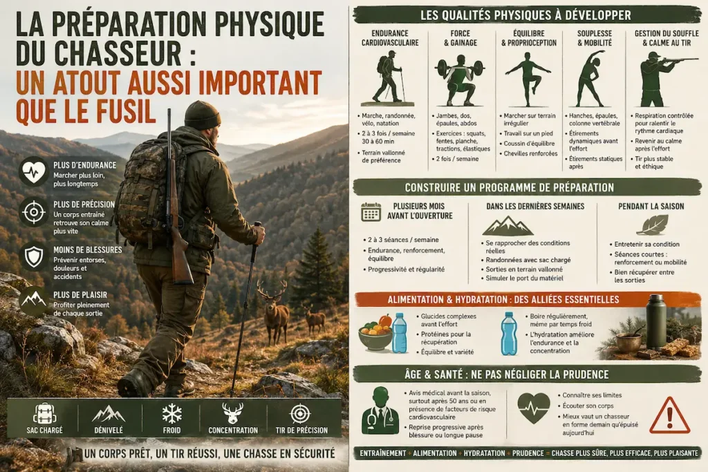 La préparation physique du chasseur