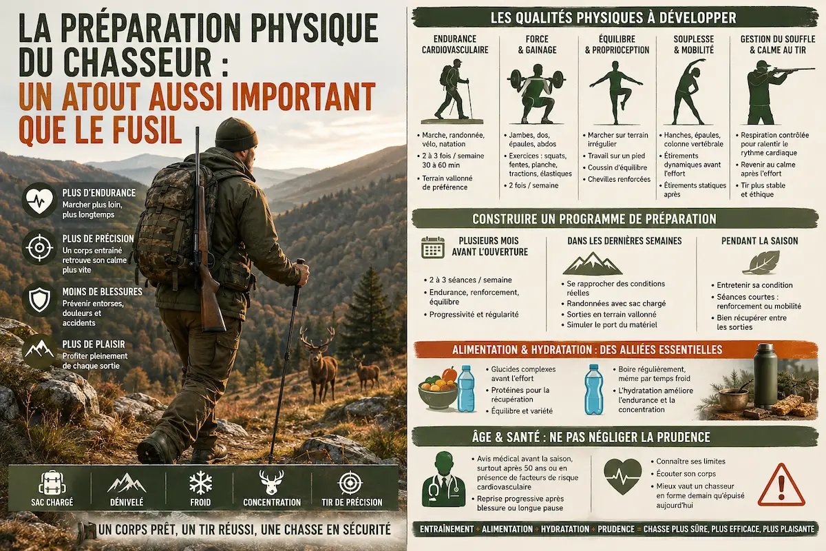 La préparation physique du chasseur